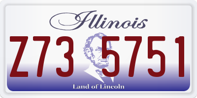 IL license plate Z735751
