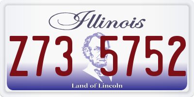 IL license plate Z735752