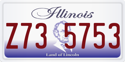 IL license plate Z735753