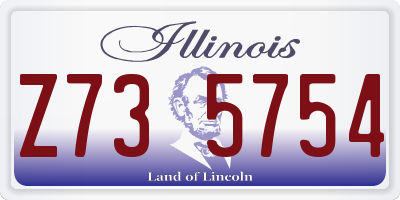 IL license plate Z735754
