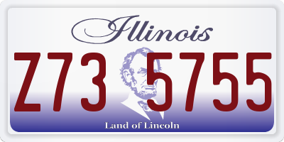 IL license plate Z735755