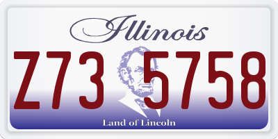 IL license plate Z735758