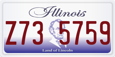 IL license plate Z735759