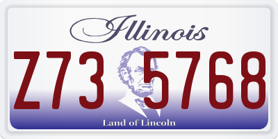 IL license plate Z735768