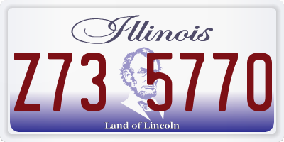 IL license plate Z735770
