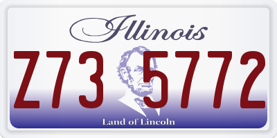 IL license plate Z735772