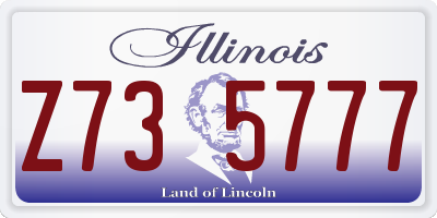 IL license plate Z735777