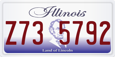 IL license plate Z735792
