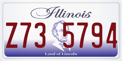 IL license plate Z735794