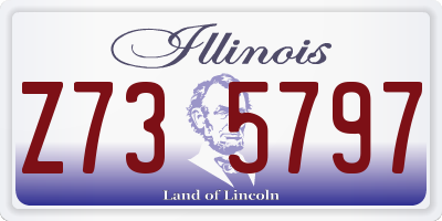 IL license plate Z735797