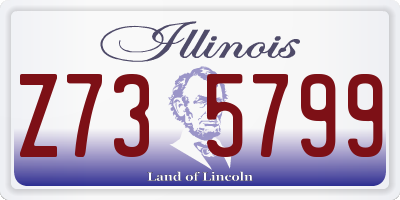 IL license plate Z735799