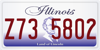 IL license plate Z735802