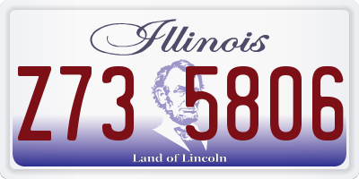 IL license plate Z735806