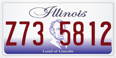 IL license plate Z735812