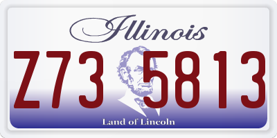 IL license plate Z735813