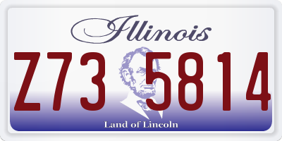 IL license plate Z735814