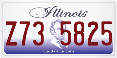 IL license plate Z735825