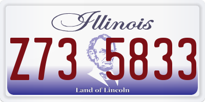 IL license plate Z735833
