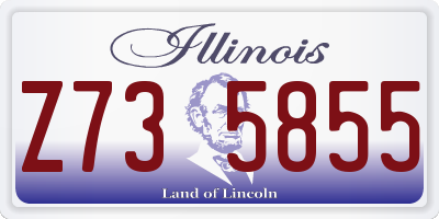 IL license plate Z735855
