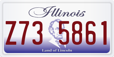 IL license plate Z735861