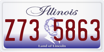IL license plate Z735863