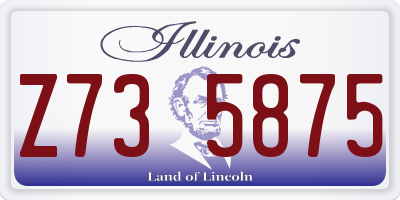 IL license plate Z735875