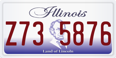 IL license plate Z735876