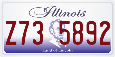 IL license plate Z735892
