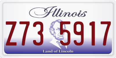 IL license plate Z735917