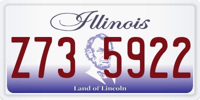 IL license plate Z735922