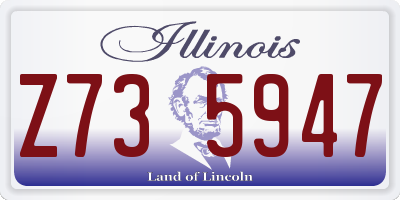 IL license plate Z735947