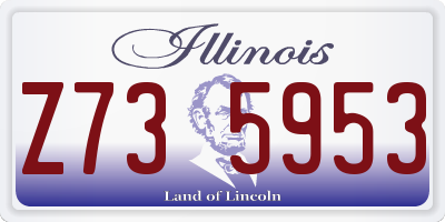 IL license plate Z735953