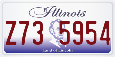 IL license plate Z735954