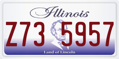 IL license plate Z735957
