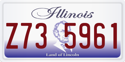 IL license plate Z735961