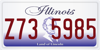 IL license plate Z735985