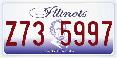 IL license plate Z735997