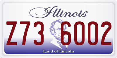 IL license plate Z736002