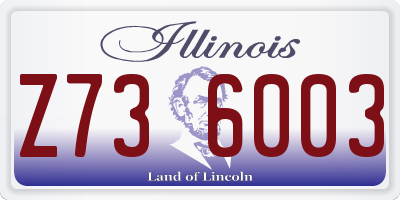 IL license plate Z736003