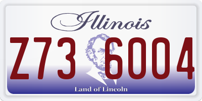 IL license plate Z736004