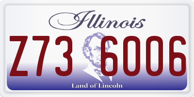 IL license plate Z736006