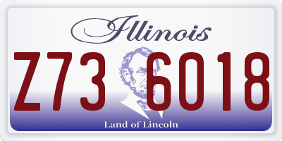 IL license plate Z736018