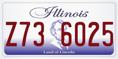 IL license plate Z736025