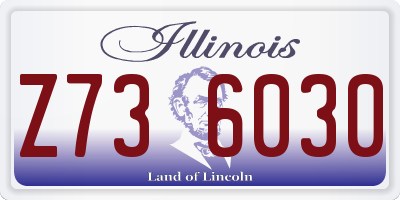 IL license plate Z736030