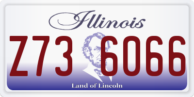 IL license plate Z736066