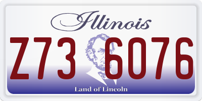 IL license plate Z736076