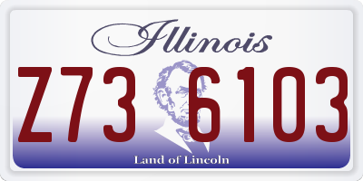IL license plate Z736103