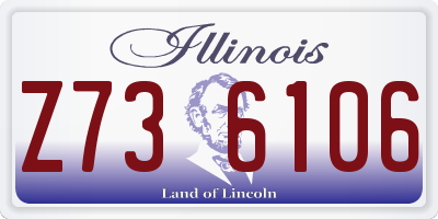 IL license plate Z736106