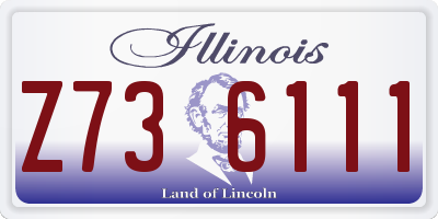 IL license plate Z736111