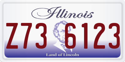 IL license plate Z736123